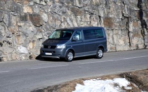 VW Multivan en montagne